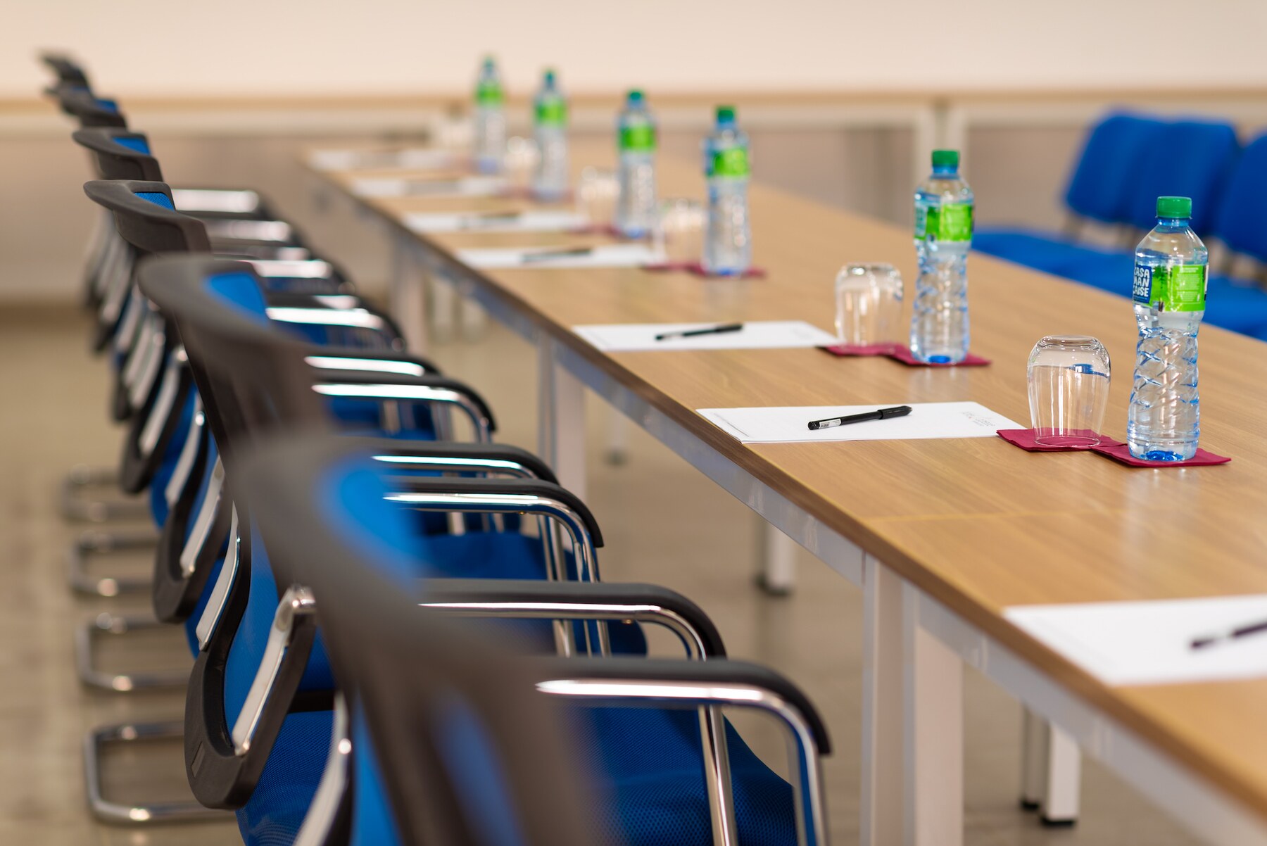 Side view of the conference room